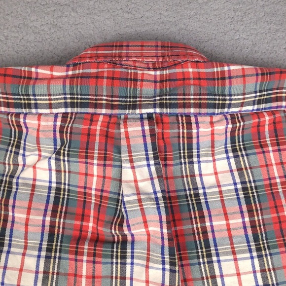 Vintage Ralph Lauren Shirt Mens Large Plaid Button Down Golf Embroidery Pocket‎ - Picture 10 of 16